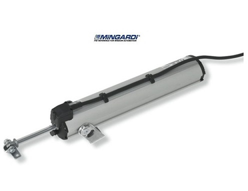 MiNGARDi D8, pohon okien priamočiary, 230V, 175W, zdvih 200mm, 500N, vstavané koncové spínače