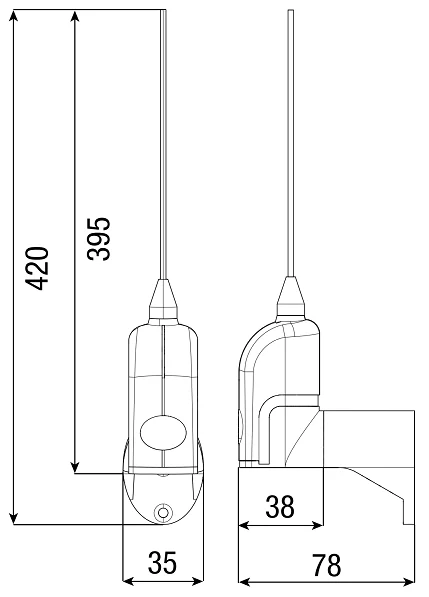 CAME TA-862-N, anténa na povrchovú montáž, 868MHz