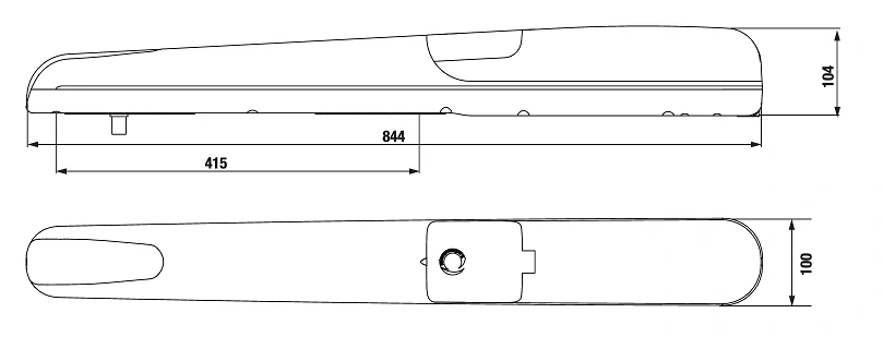 KEY RAY2224 sada pre dvojkrídlovú bránu do 6m/200kg